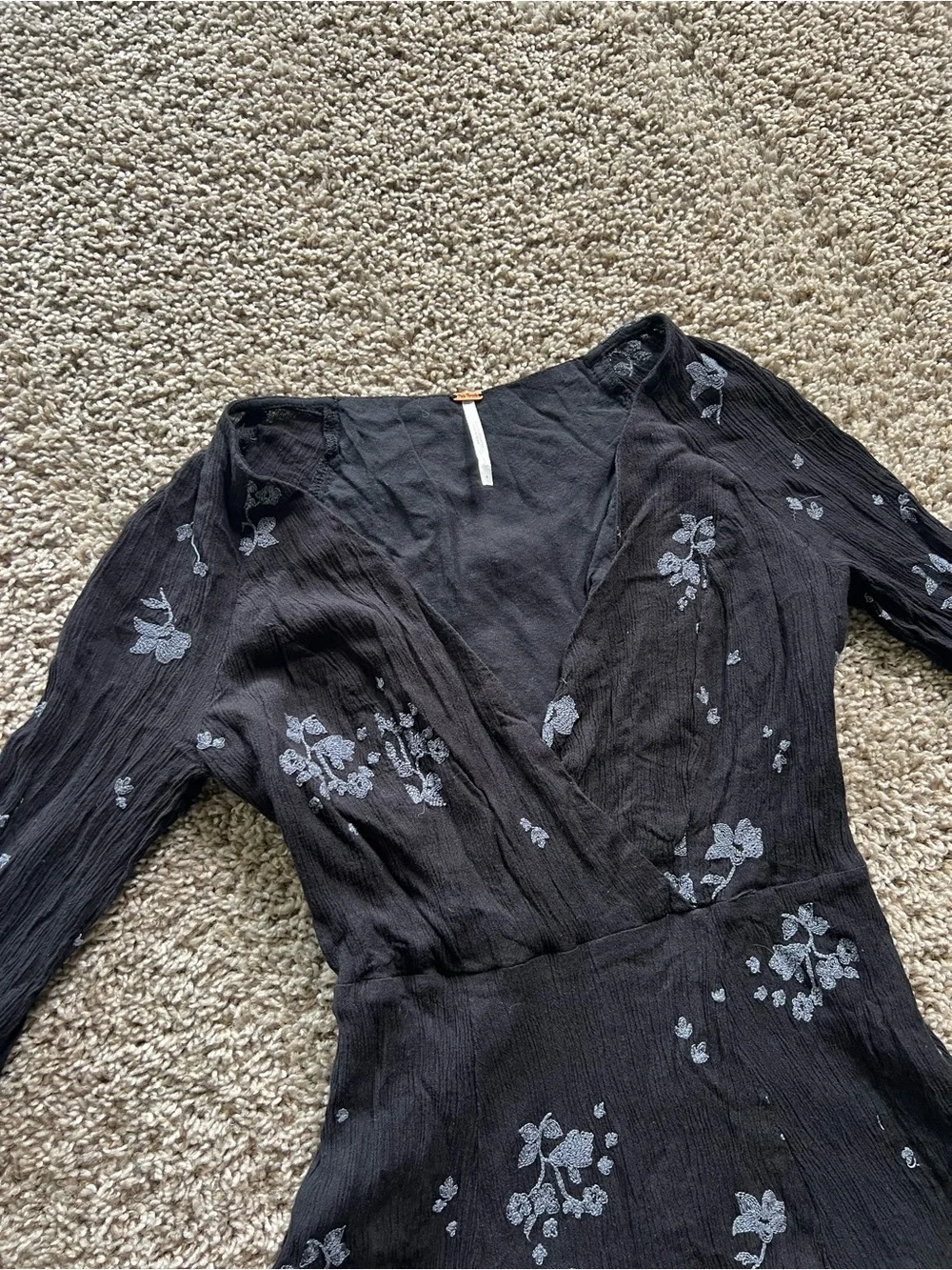 Free People Jasmine Embroidered Mini Dress